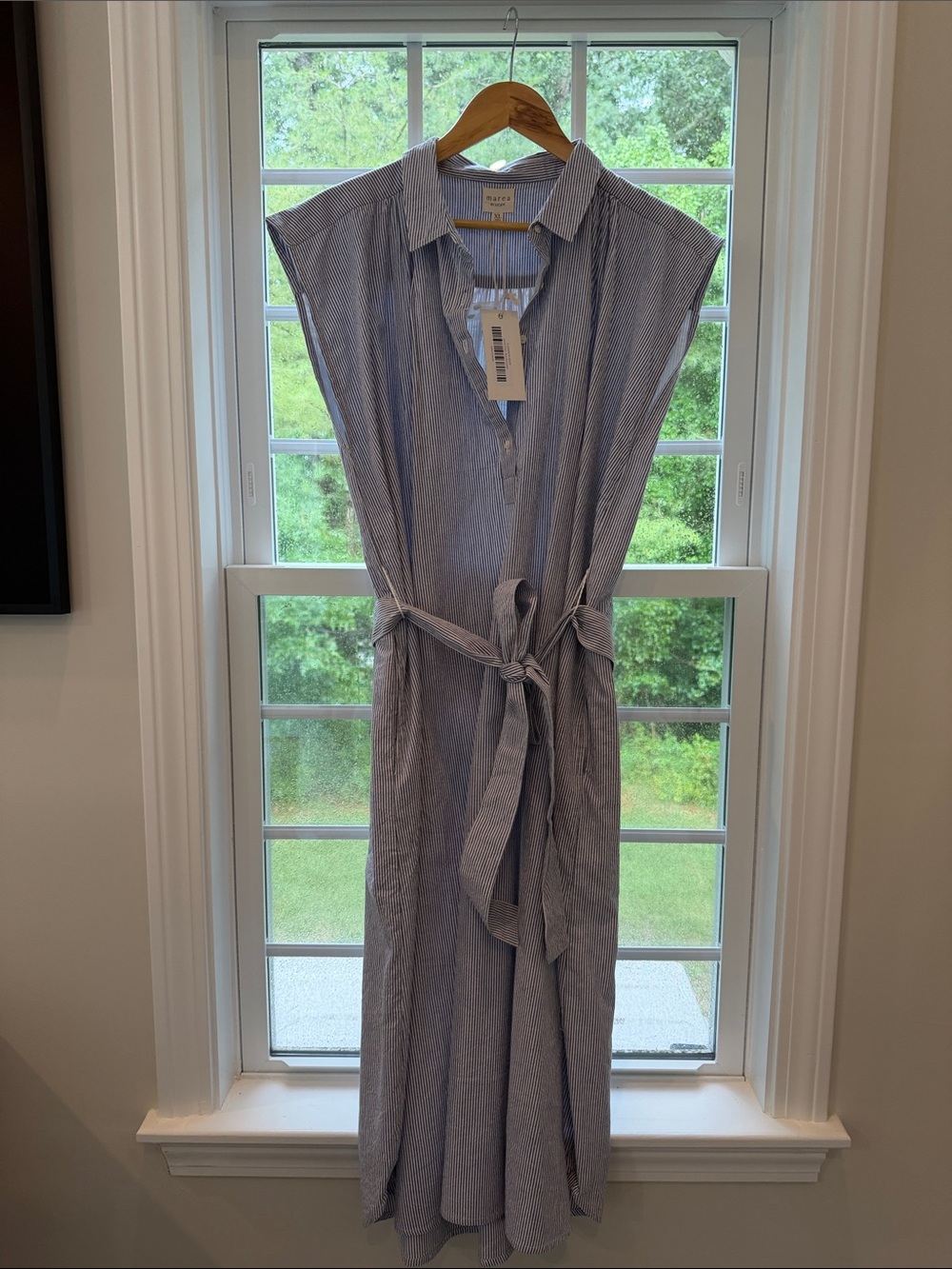 Marea by Liz Joy Joanne Dress Blue Seersucker